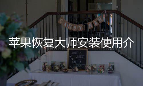 安装大师苹果恢复介绍使用